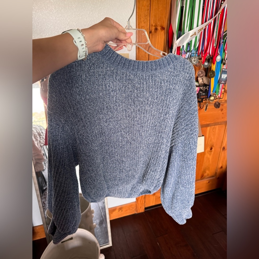 Blue Stretchy Sweater